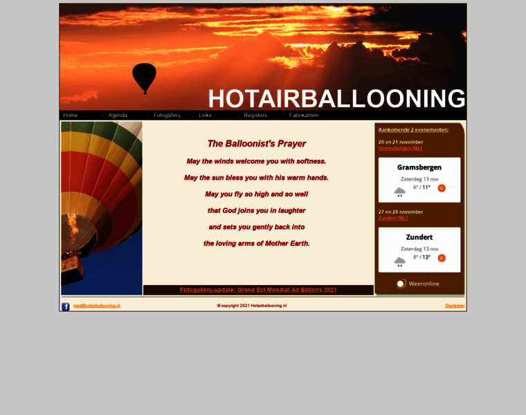 Hotairballooning.nl thumbnail