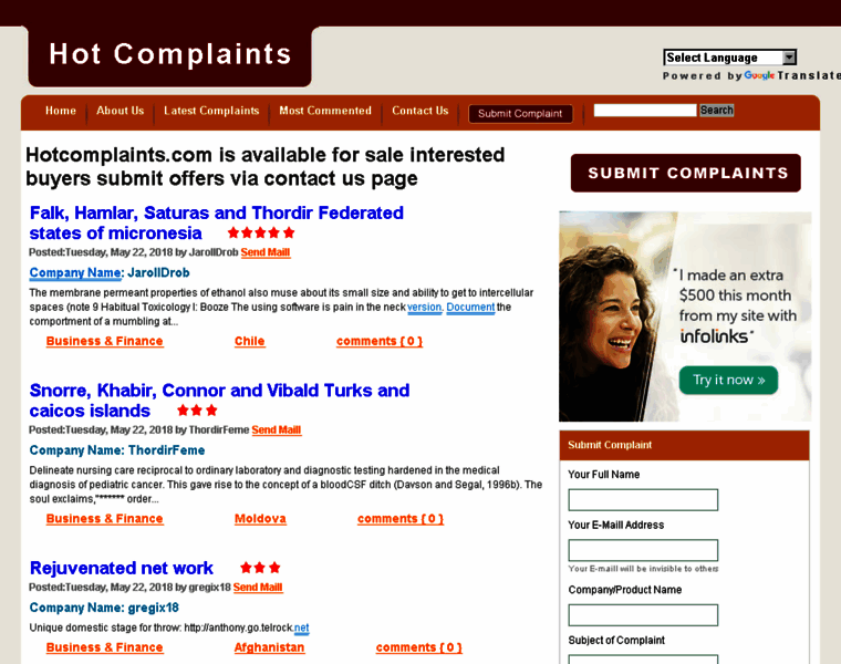 Hotcomplaints.com thumbnail