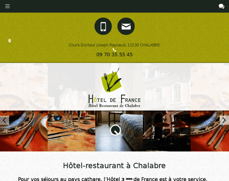 Hotel-de-france-chalabre.com thumbnail