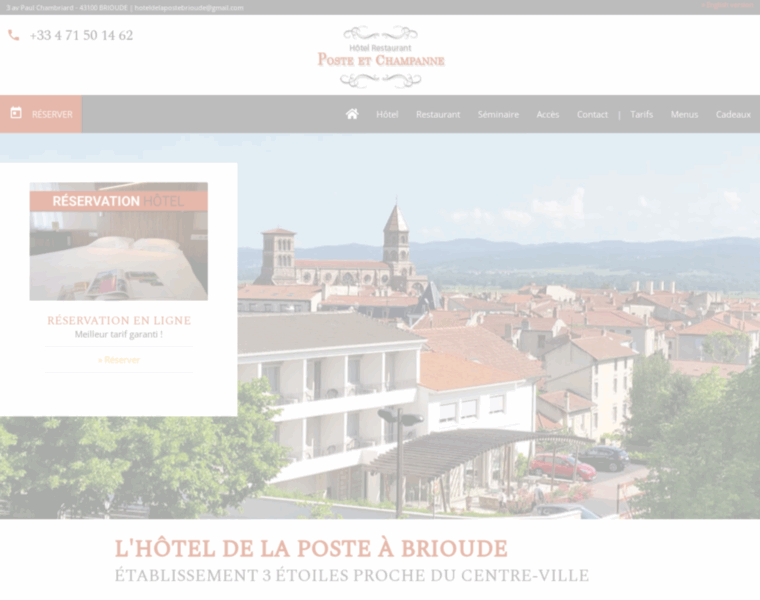 Hotel-de-la-poste-brioude.com thumbnail