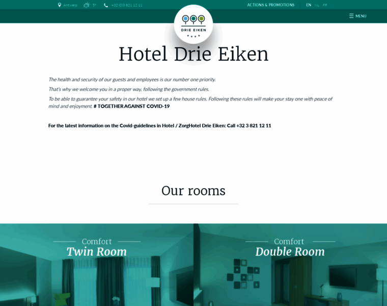 Hotel-drie-eiken.com thumbnail