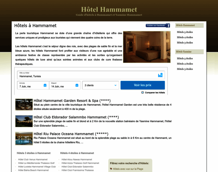 Hotel-hammamet.info thumbnail