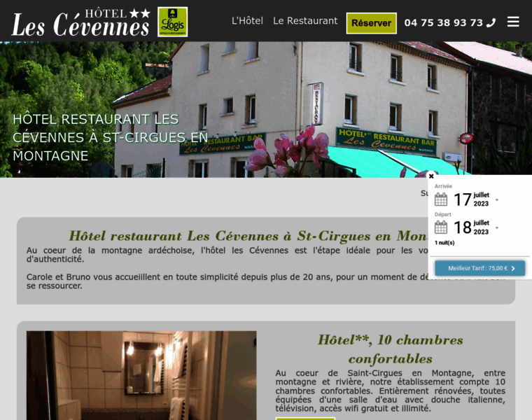 Hotel-lescevennes.com thumbnail