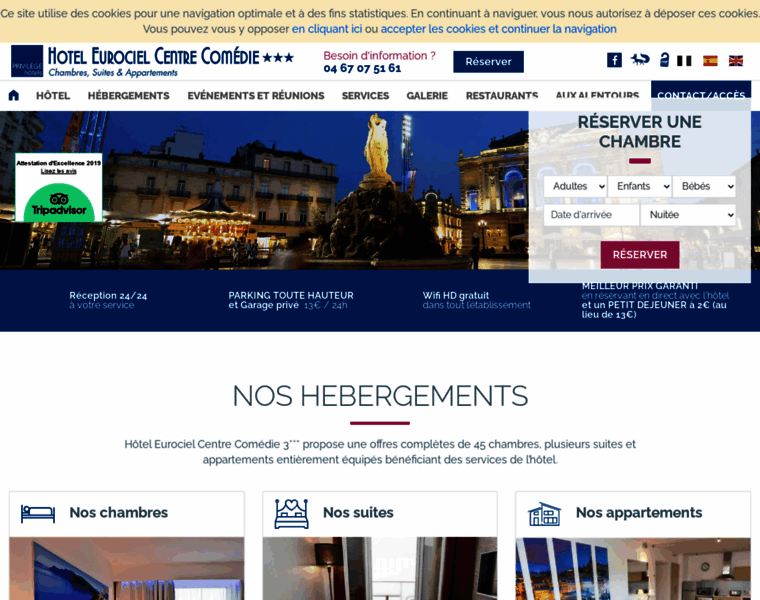 Hotel-montpellier-eurociel.fr thumbnail
