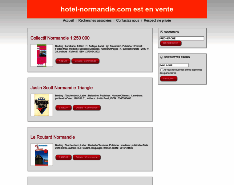 Hotel-normandie.com thumbnail