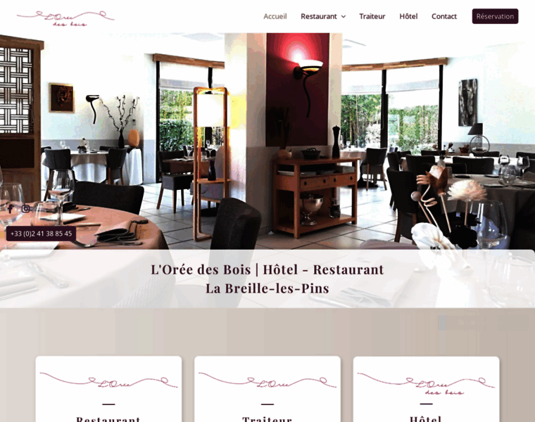 Hotel-restaurant-loreedesbois.fr thumbnail