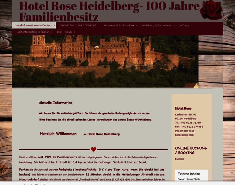 Hotel-rose-heidelberg.com thumbnail