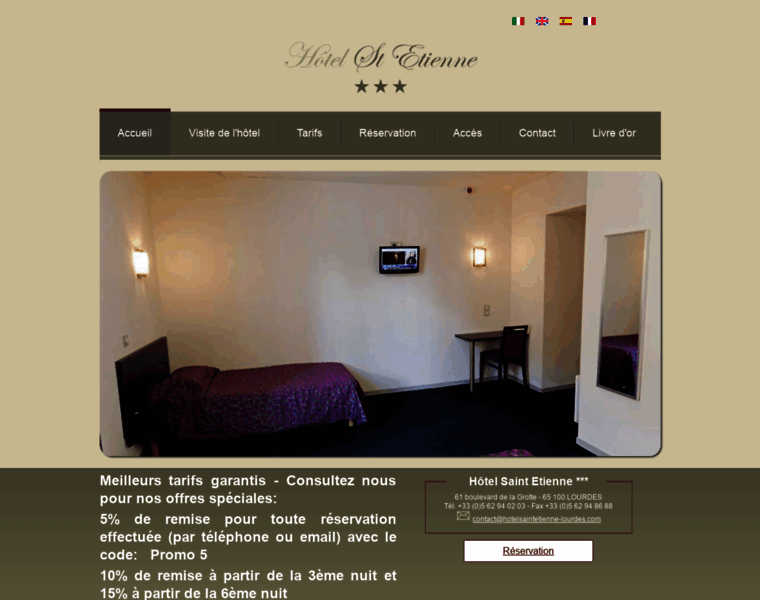 Hotel-saintetienne-lourdes.com thumbnail