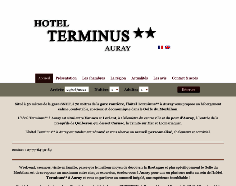 Hotel-terminus-auray.fr thumbnail