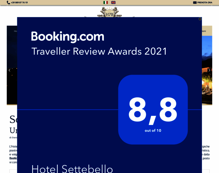 Hotel7bellominori.com thumbnail