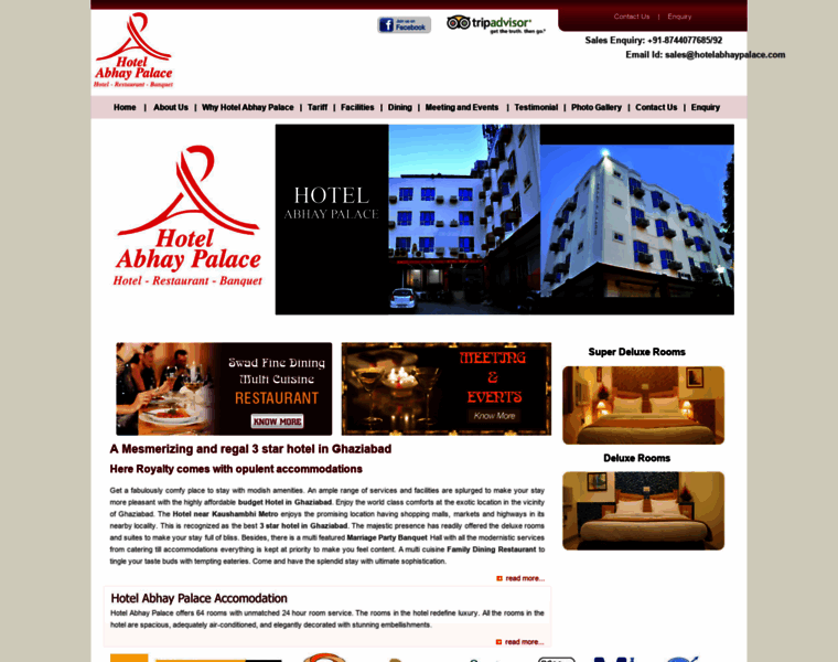 Hotelabhaypalace.com thumbnail