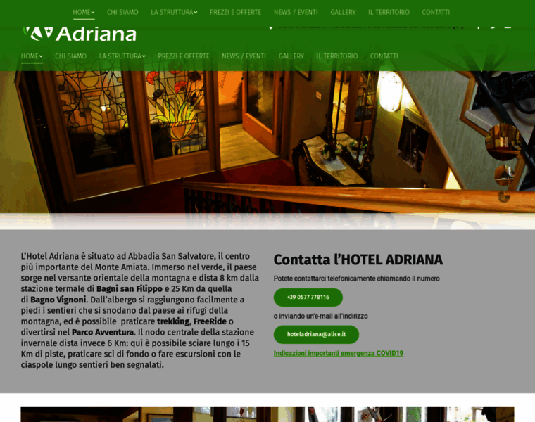 Hoteladrianaamiata.com thumbnail