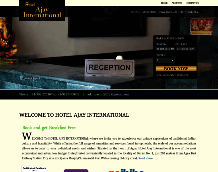 Hotelajayinternationalagra.com thumbnail