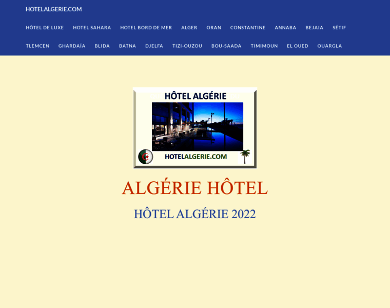 Hotelalgerie.com thumbnail