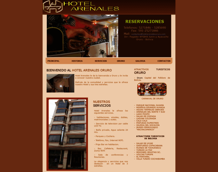 Hotelarenalesoruro.com thumbnail