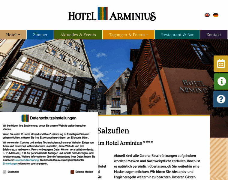Hotelarminius.de thumbnail