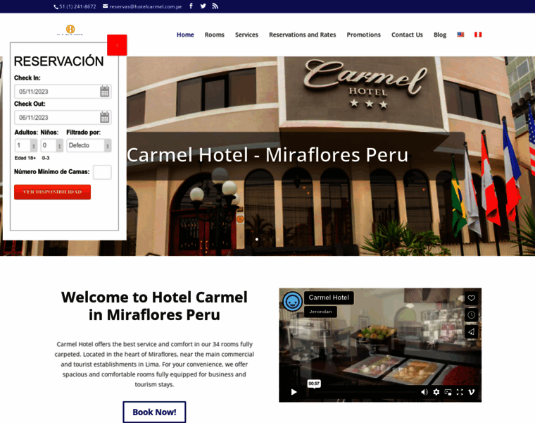 Hotelcarmel.com.pe thumbnail