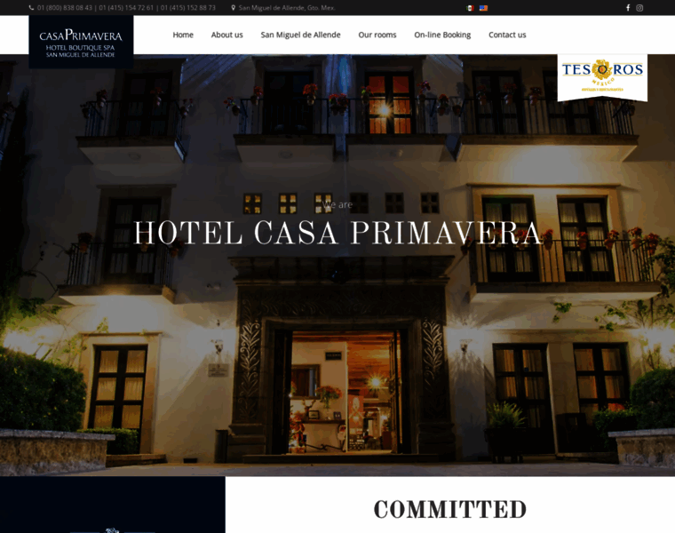 Hotelcasaprimavera.com thumbnail
