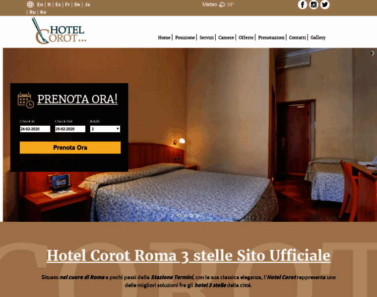 Hotelcorot.com thumbnail