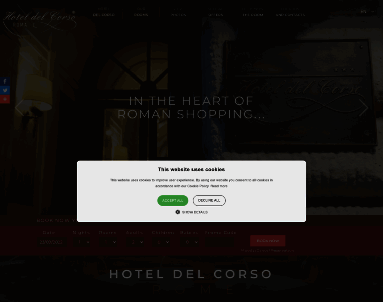 Hoteldelcorsoroma.com thumbnail
