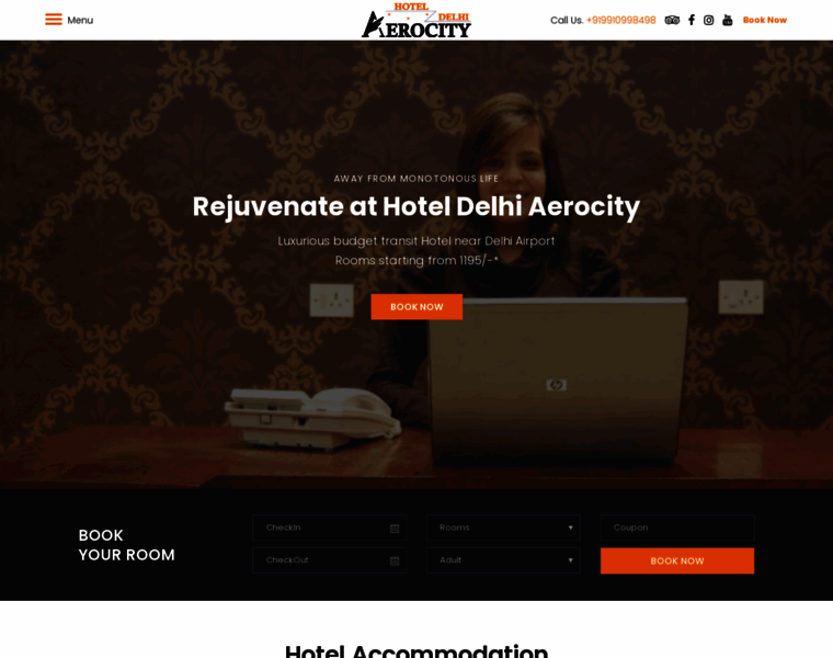 Hoteldelhiaerocity.com thumbnail