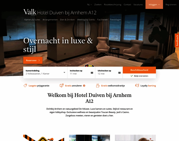 Hotelduiven-arnhem.nl thumbnail