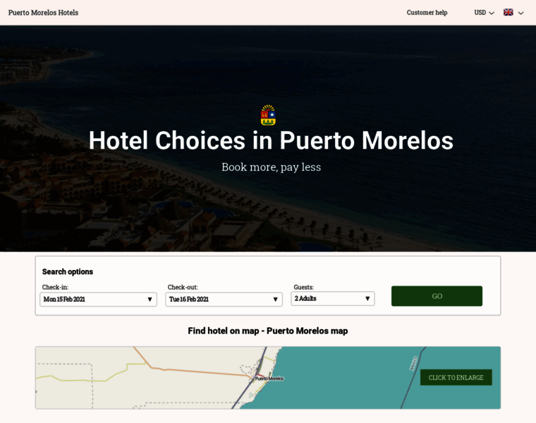 Hoteles-puerto-morelos.com thumbnail