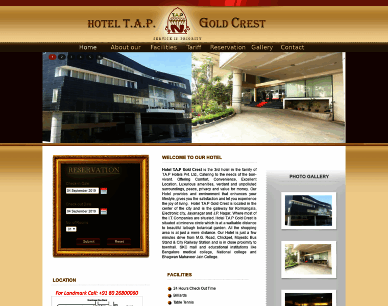 Hotelgoldcrest.com thumbnail