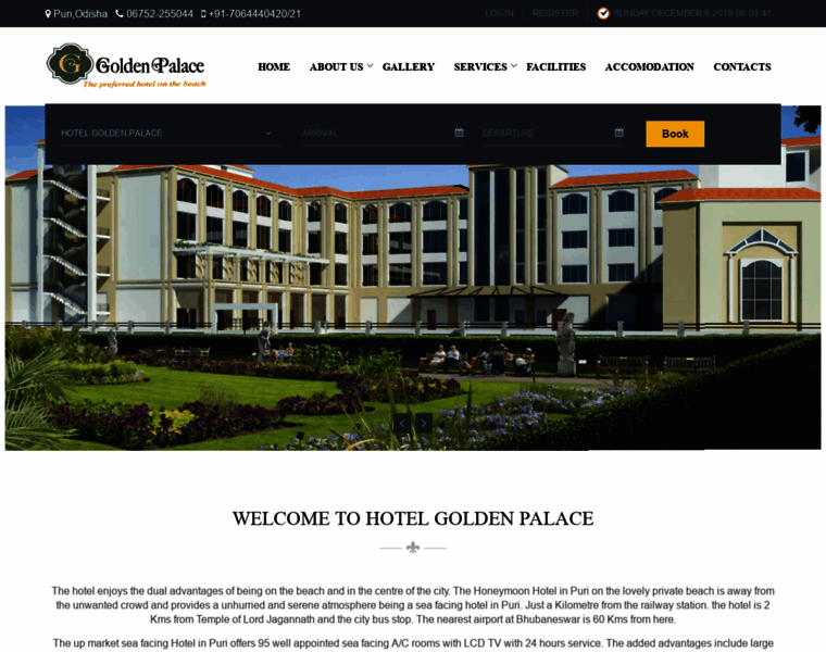 Hotelgoldenpalacepuri.com thumbnail