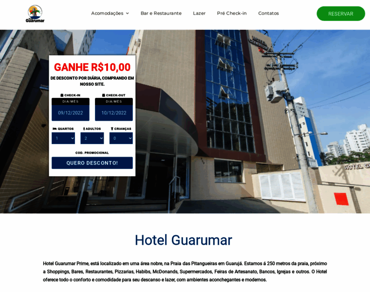 Hotelguarumar.com.br thumbnail