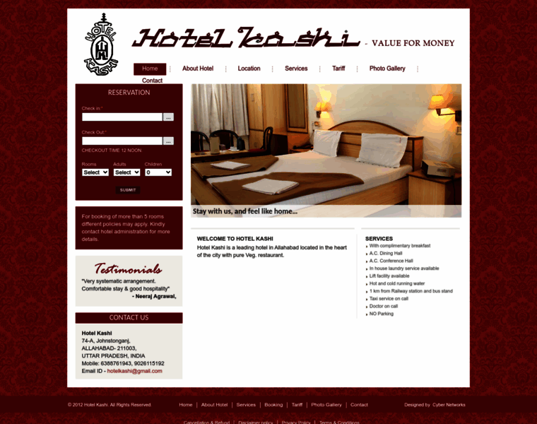 Hotelkashi.in thumbnail