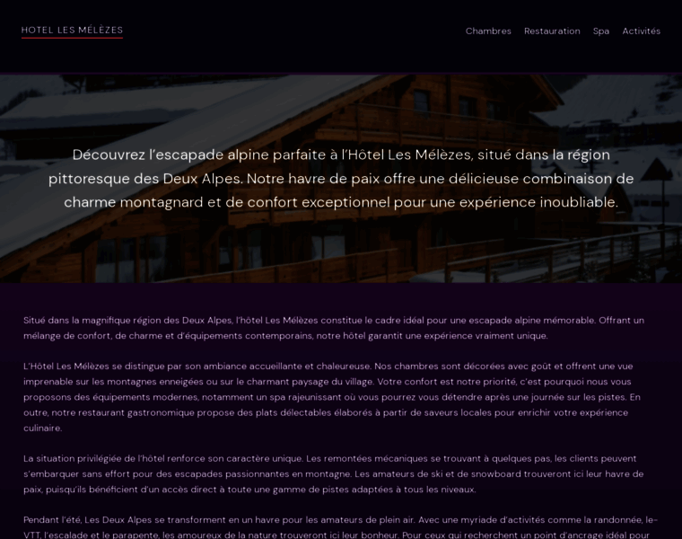 Hotellesmelezes.com thumbnail