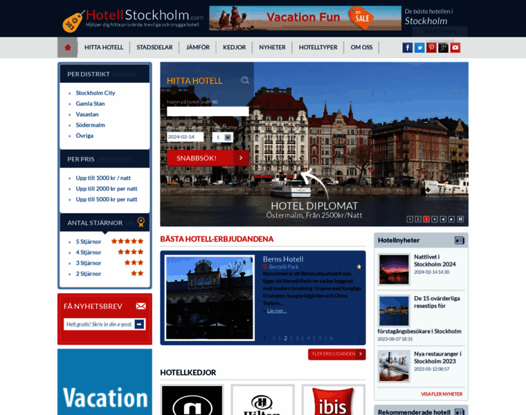 Hotellstockholm.com thumbnail