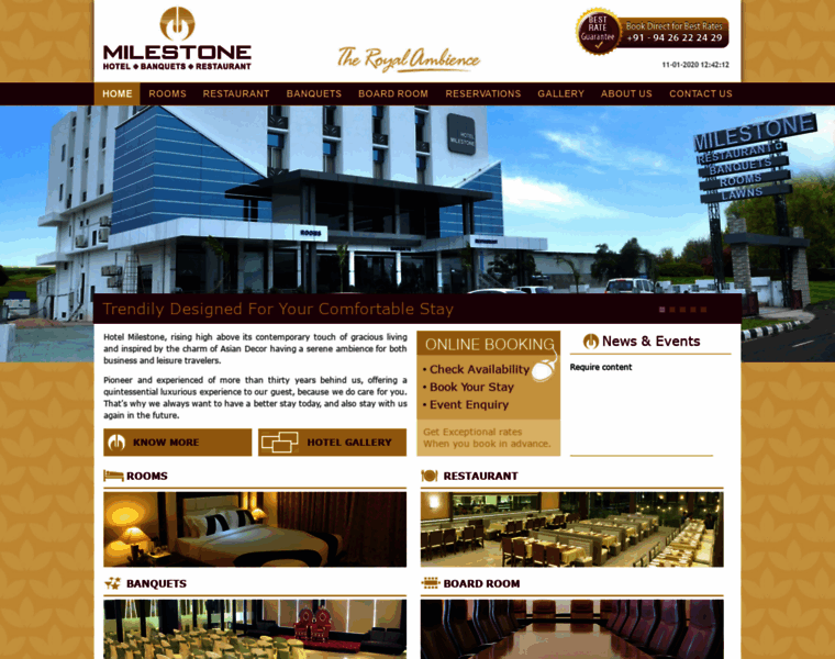 Hotelmilestone.com thumbnail