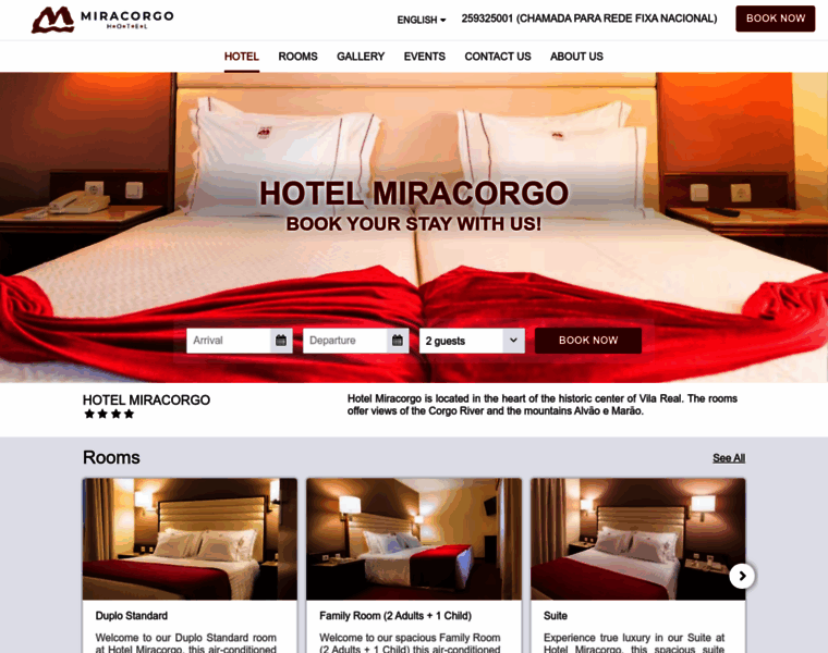 Hotelmiracorgo.com thumbnail