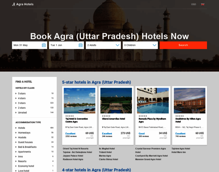 Hotels-agra.com thumbnail
