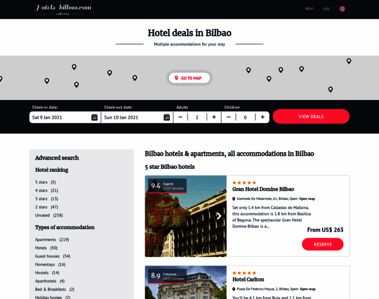 Hotels-bilbao.com thumbnail