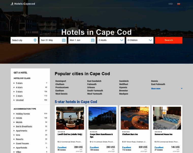 Hotels-capecod.com thumbnail