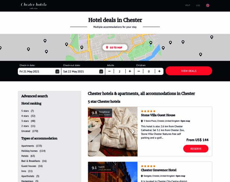Hotels-chester.co.uk thumbnail