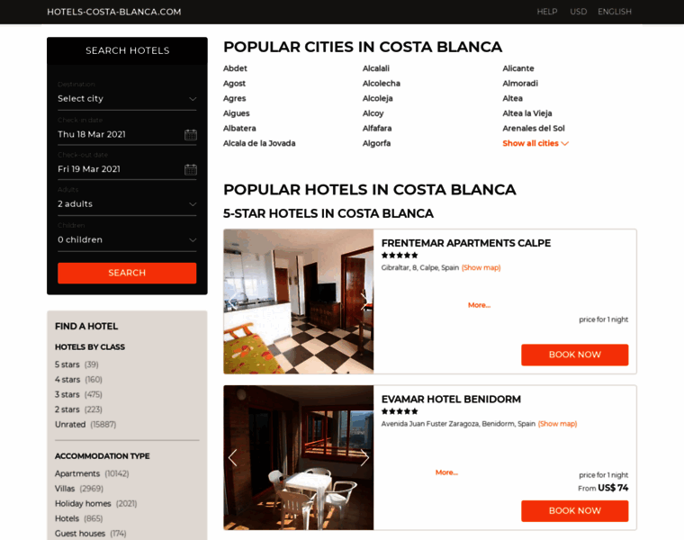 Hotels-costa-blanca.com thumbnail