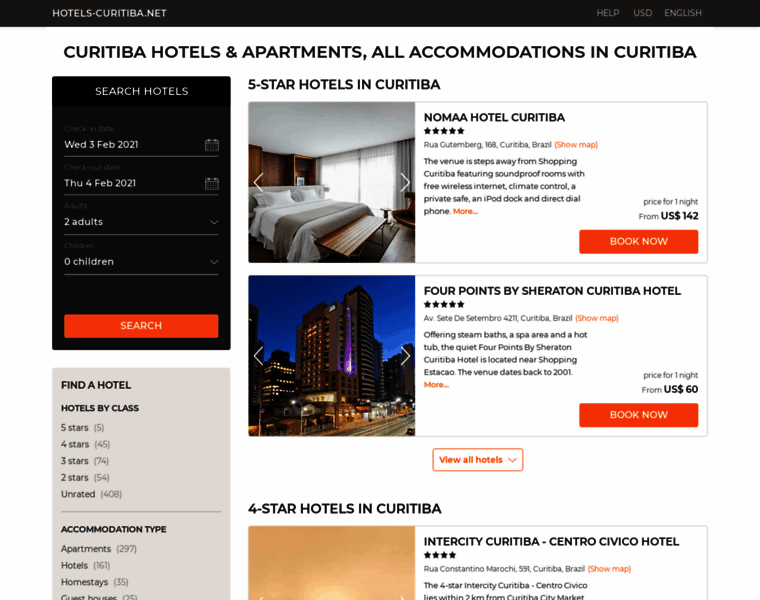 Hotels-curitiba.net thumbnail