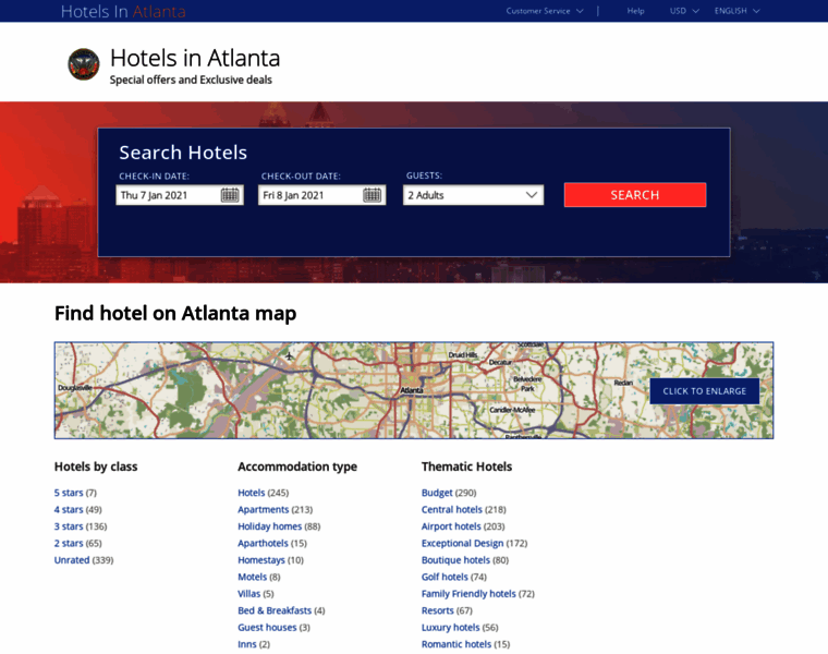 Hotels-in-atlanta.com thumbnail
