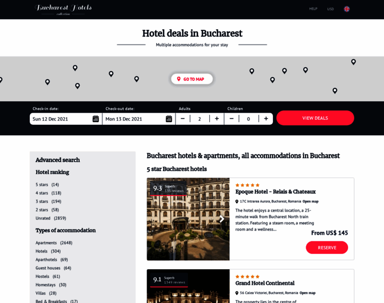 Hotels-in-bucharest.com thumbnail