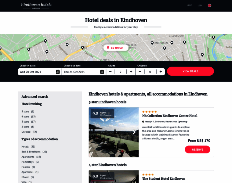 Hotels-in-eindhoven.com thumbnail