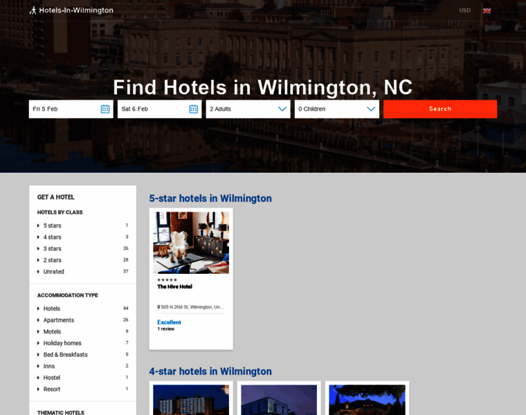 Hotels-in-wilmington.com thumbnail