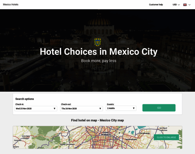 Hotels-mexico-city.com thumbnail