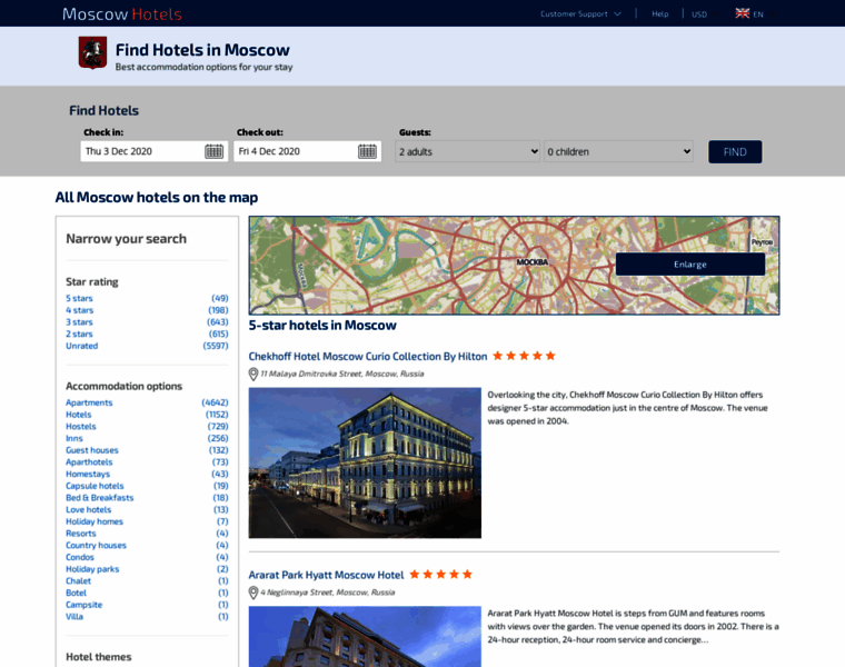 Hotels-moscow.net thumbnail