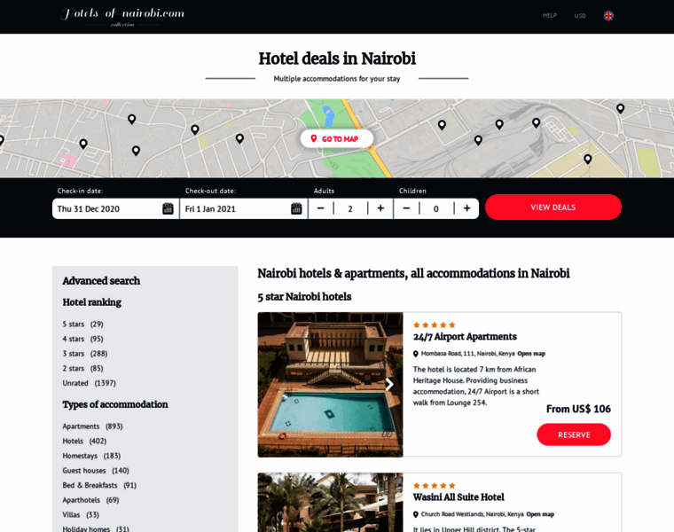 Hotels-of-nairobi.com thumbnail