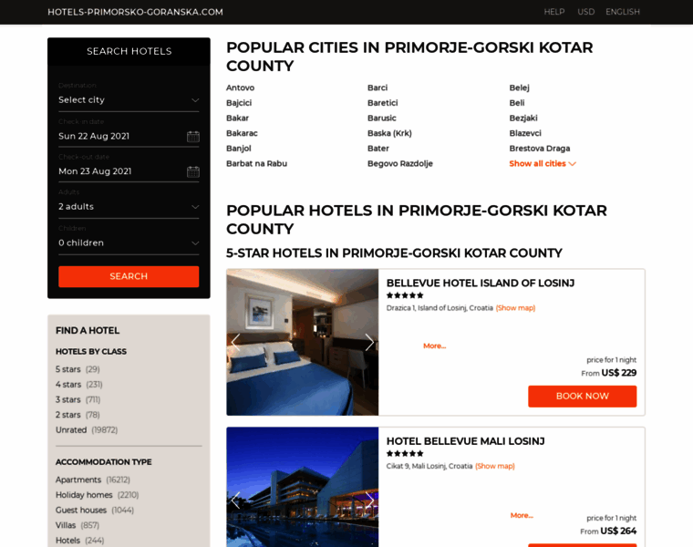 Hotels-primorsko-goranska.com thumbnail
