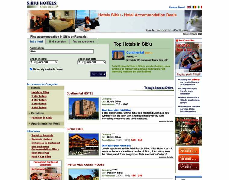 Hotels-sibiu.ro thumbnail